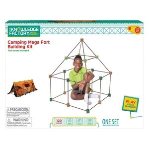 NWT/NIB ⛺ The Knowledge Factory Camping Mega Fort Building Kit Aldi Play Tent